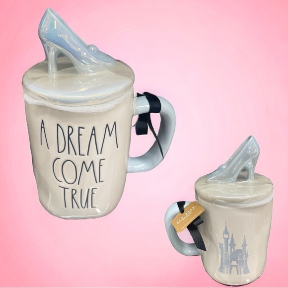 Rae Dunn Other - RARE Rae Dunn Cinderella ‘A Dream Is A Wish’ Mug with Topper | New | 2 Sided